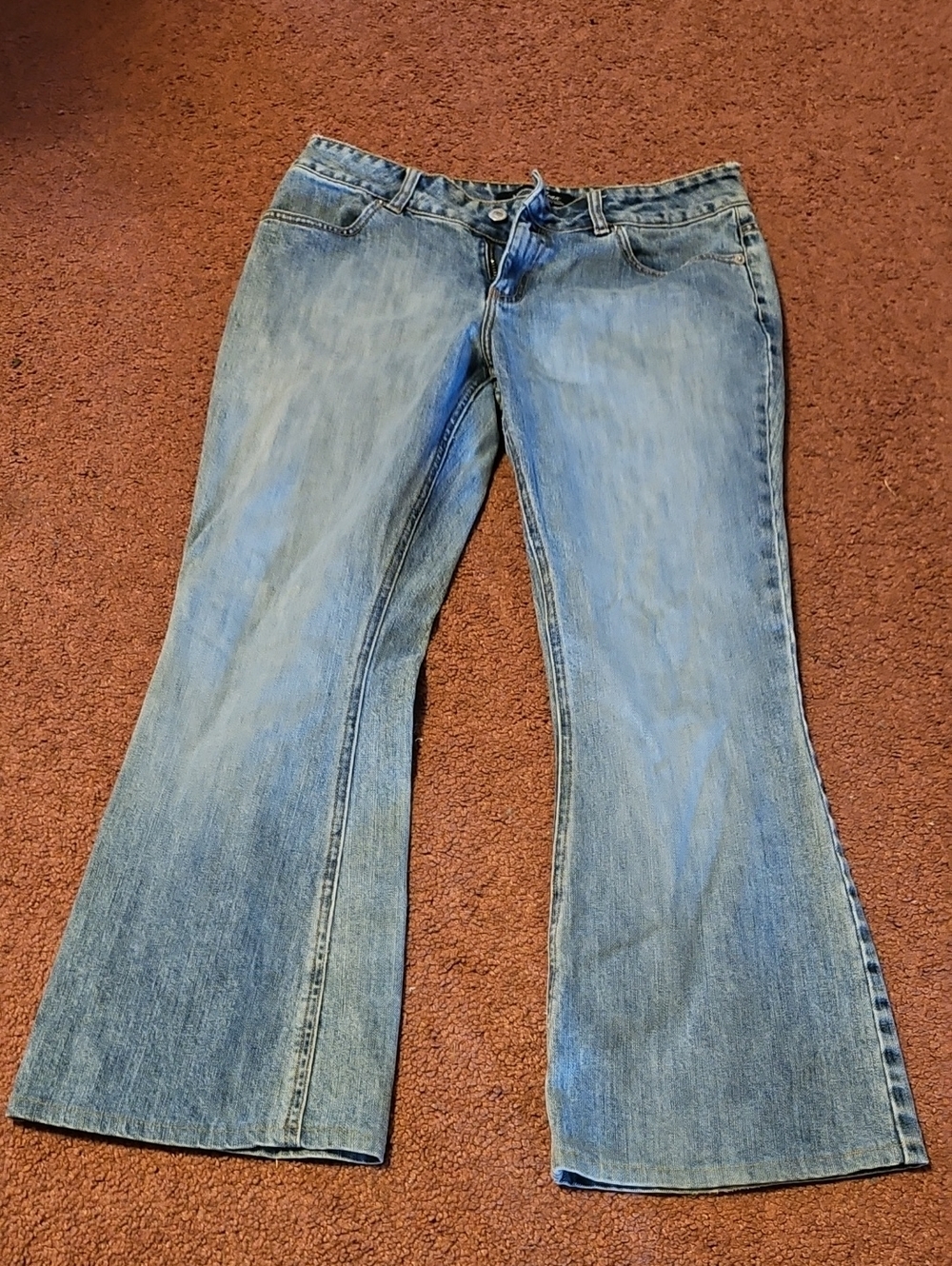 LONDONJEAN Light Blue Flare Denim Jeans